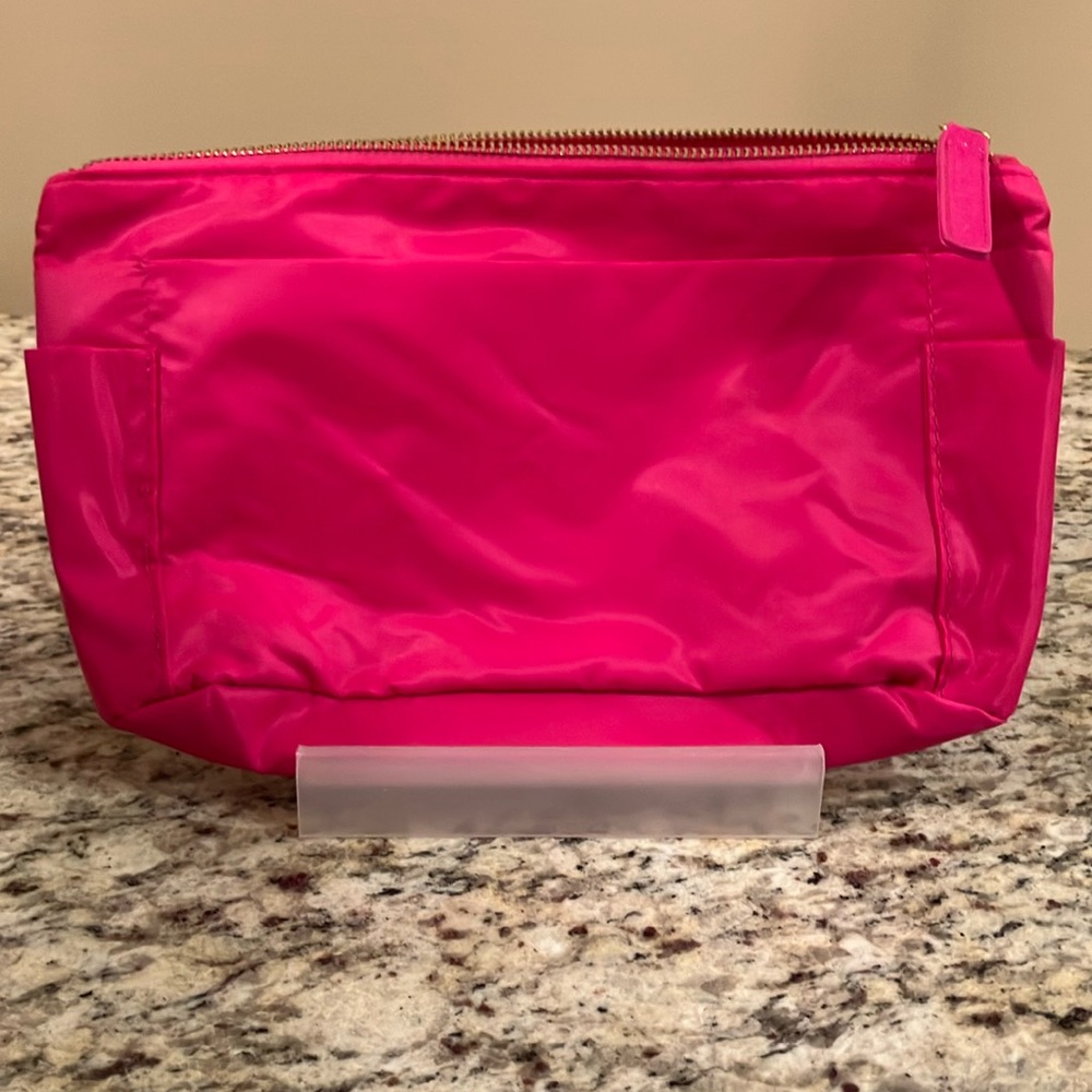 Sonia Kashuk Hot Pink Nylon Cosmetic Bag Makeup Luxury Designer Travel Essential